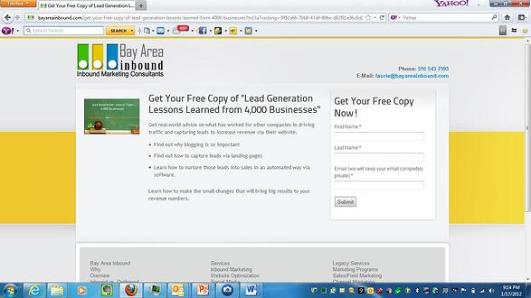 Converting Leads from Landing Pages