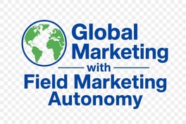 Global Marketing with Field Marketing Autonomy on Blue Globe