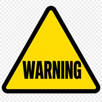 Warning Sign with Caution Words